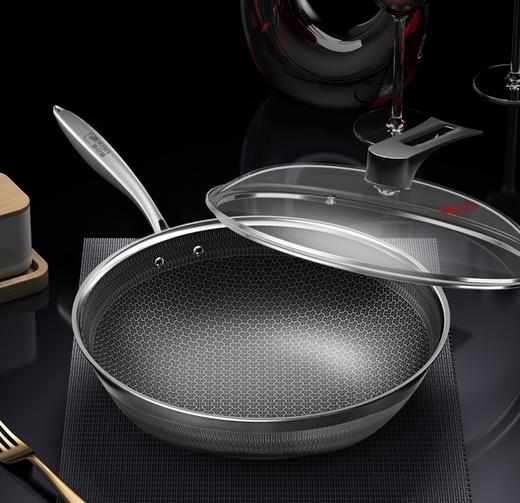 【悦舍专享福利】康巴赫第三代双面屏蜂窝不粘锅送三件套 商品图1