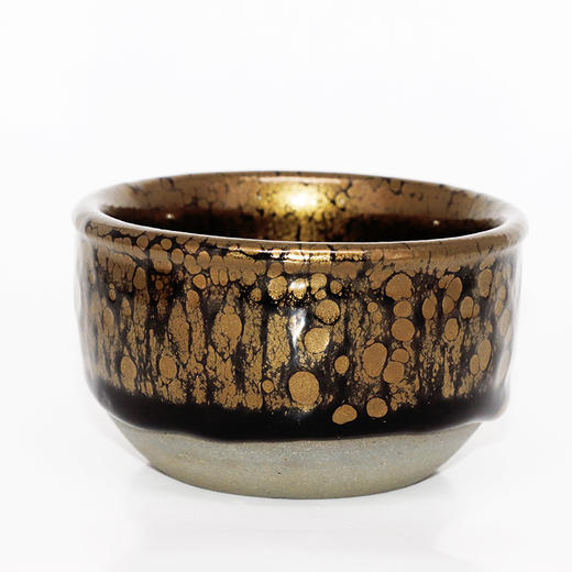 道诣堂 建盏黄美金名家纯手工作品茶盏星云钵金油滴盏精品茶杯