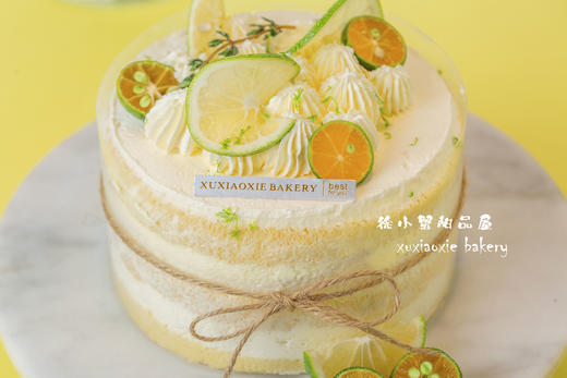 【青橘柠檬】清新裸蛋糕，自制柠檬酱夹心+椰子奶冻，非常的酸甜爽口，超适合夏天！ 商品图3