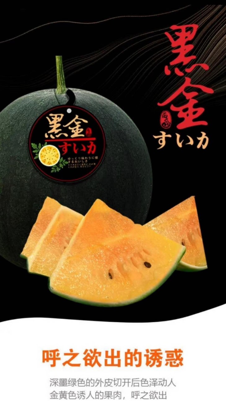黑金西瓜4个共约17斤