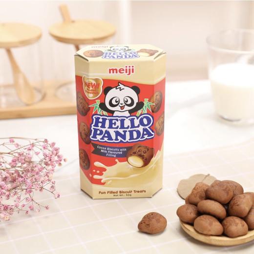 明治meiji夹心饼干50g巧克力奶油味单盒