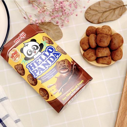 明治meiji夹心饼干50g双重巧克力味单盒