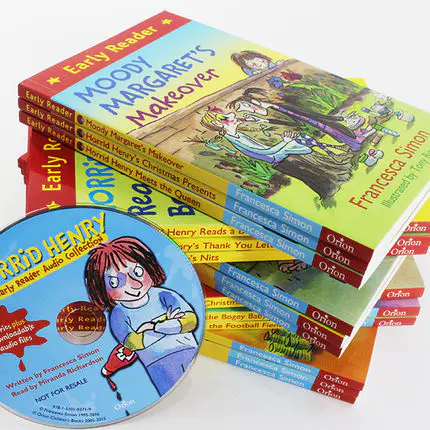 凯迪克童书英国进口淘气包亨利桥梁书（25册+CD）Horrid Henry Early