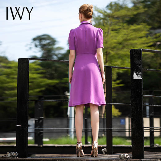 IWY/紫色系带连衣裙22Q1 商品图3
