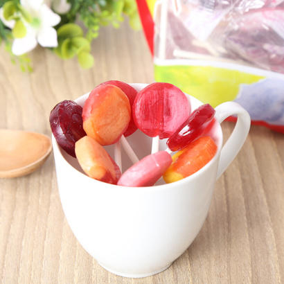 美国进口yumearth牙米滋综合水果味棒棒糖果50支348g儿童宝宝糖果零食