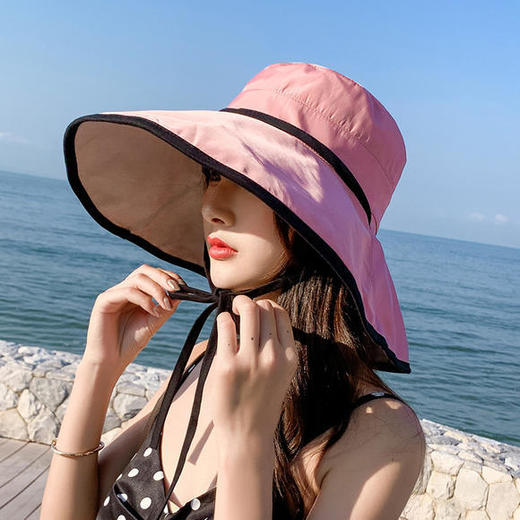 ZY2059新款超大帽檐渔夫帽防晒遮阳帽子 商品图2