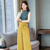 WZNH-MJ1963夏季圆领短袖纯色韩版优雅时尚拼接套装 商品缩略图1