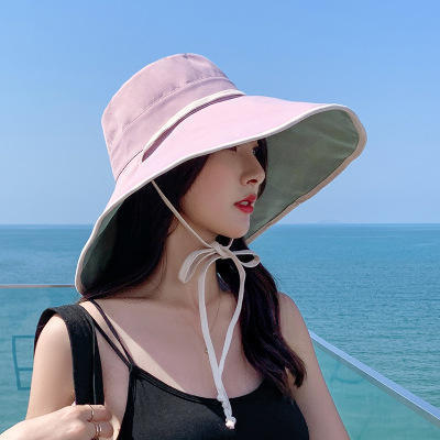 ZY2059新款超大帽檐渔夫帽防晒遮阳帽子 商品图4