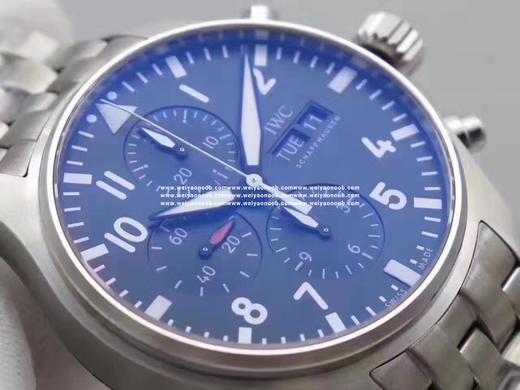 ZF新作万国飞行员IWC377710 此款字面印刷立体感，细节处理有了质的突破。指针弧度吻合原装版型，底盖CNC雕刻一次成型。搭载7750计时机芯，精准稳定，诚意满满‼️完美无破绽‼️‼️ 商品图7