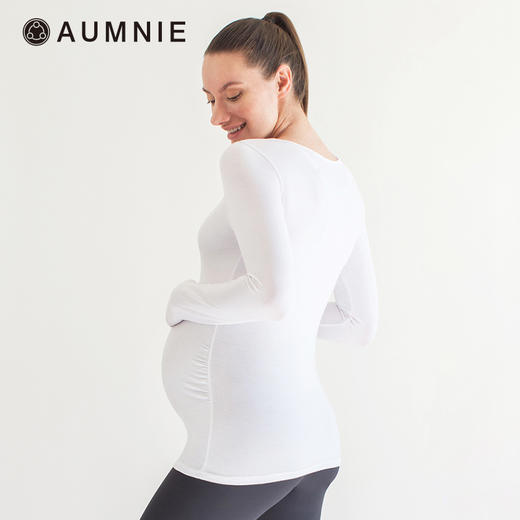 孕妇圆领舒适弹力长袖T恤 / Maternity Soft Stretch Long Sleeve Tee 商品图3
