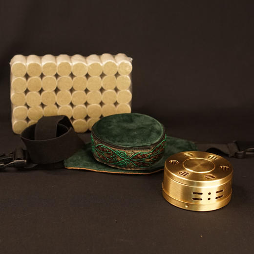 无烟艾灸盒 随身灸纯铜 家用便携式 +艾柱 桑皮纸 商品图1