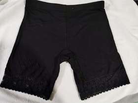 竹纤维女士花边三分安全裤311