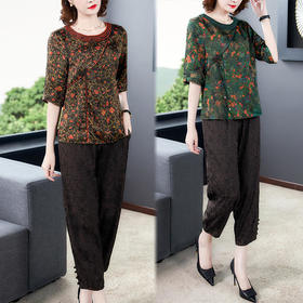 AHM-qyy9810夏季新款中国风时尚两件套