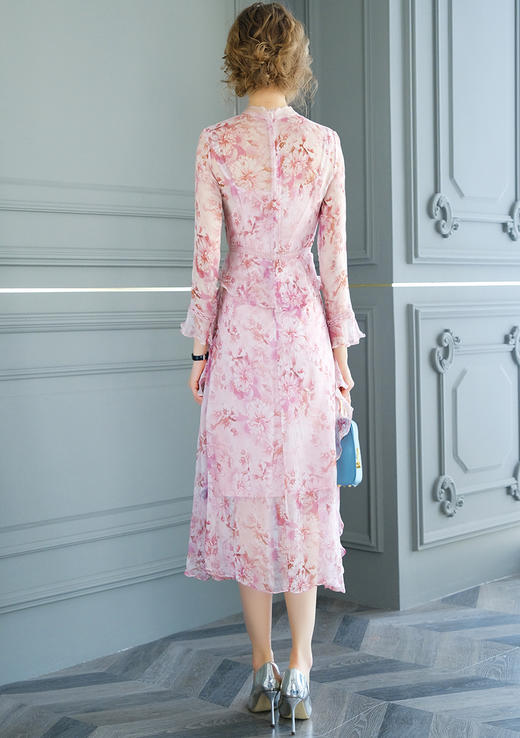 FMY-F20CL29764印花真丝气质超仙显瘦中长裙配吊带裙套装 商品图5