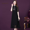 WXY-075真丝新款中国风复古绣花高贵气质改良旗袍 商品缩略图0