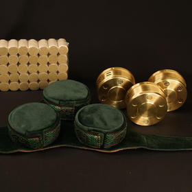 无烟艾灸盒 随身灸纯铜 家用便携式 +艾柱 桑皮纸