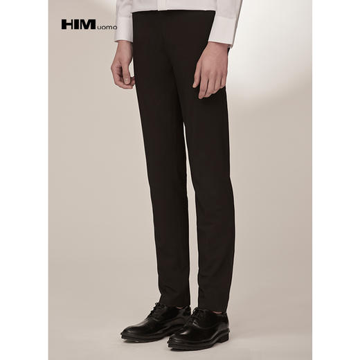 HIM漢崇 舒适透气免烫商务正装西裤男士潮流百搭职业通勤修身长裤 商品图1