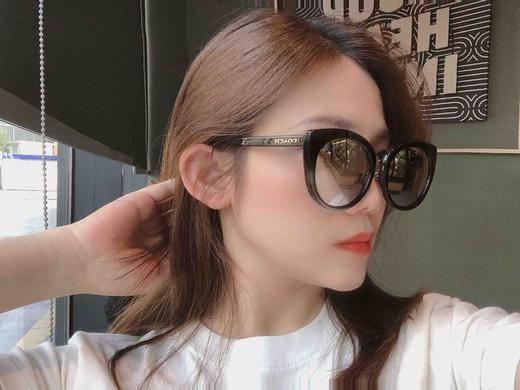 孤品！Coach HC8225D 亚洲版太阳镜黑框水银镜面保真 商品图4