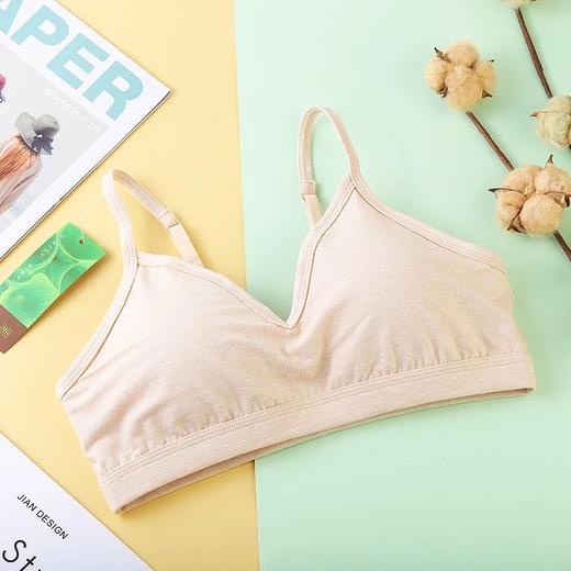 有机棉女士文胸 吊带文胸 吊带内衣  孕妇文胸 运动内衣 一片式 无痕内衣 少女适用 舒适无负担 0%荧光剂 素道敦煌天然有机彩棉织造 舒适安全健康 [漳州仓] 商品图12