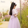 pureshare 乐佩女童连衣裙春夏季新款蓬蓬纱裙儿童爱莎公主裙洋气-紫罗兰伊甸园 商品缩略图3