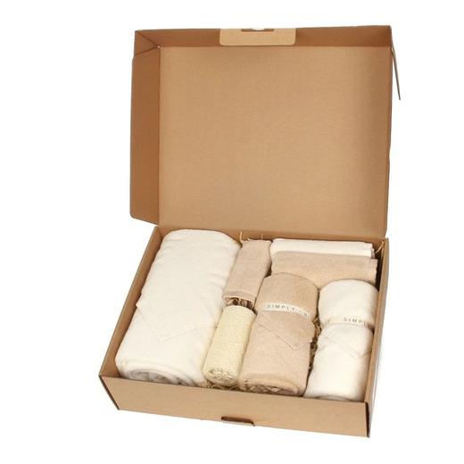 有机彩棉毛巾礼盒 多件套 0%染色 0%荧光剂 家庭美满 送礼佳品 素道敦煌天然有机彩棉织造 舒适安全健康 商品图3