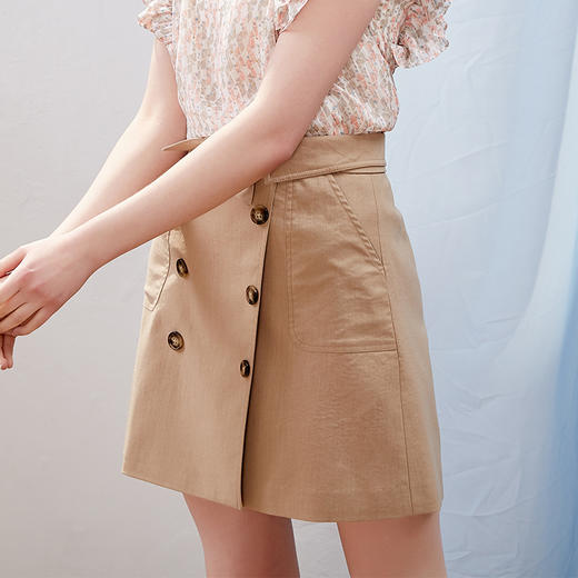 欧芮儿夏装新款女装包臀裙半身裙女高腰系带一步裙a字裙子9XQB21009 商品图3