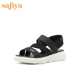 Safiya索菲娅夏季网红百搭时尚厚底运动凉鞋SF02115076