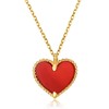 【怦然心动】六鑫珠宝 18K金•LOVE U 心形红玛瑙套链 商品缩略图0