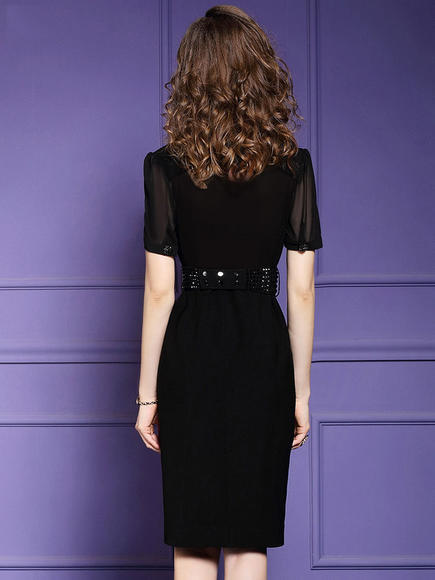 FMY23370新款时尚气质修身收腰包臀裙 商品图4