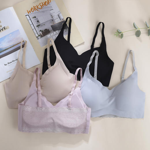 【冰感蕾丝降温内衣】安心二代降温内衣女 吊带冰丝美背背心睡眠运动文胸 商品图1