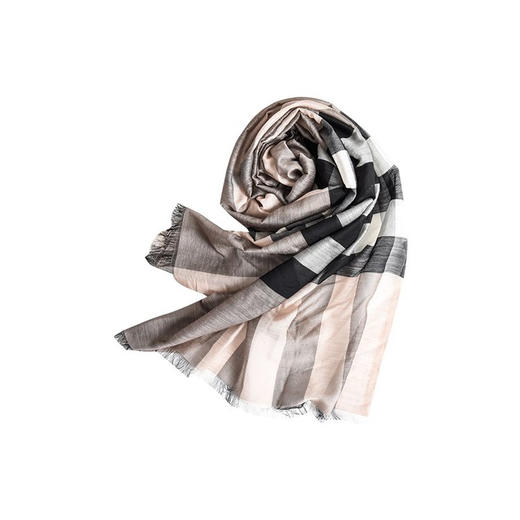 网易严选 80%羊毛20%桑蚕丝混纺男女款围巾四季可用Burberry代工厂 商品图8