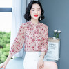 DD-9115复古港味灯笼袖木耳边时尚气质泫雅风上衣 商品缩略图0