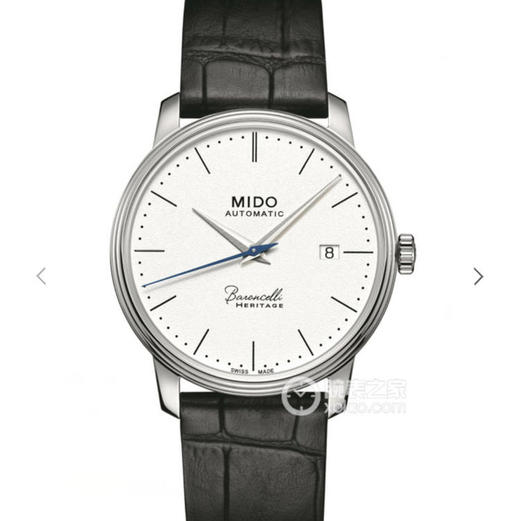 TW美度MIDO贝伦赛丽典藏系列M027.407.16.010.00。表壳：39mm直径.厚度6.95毫米.由CNC 工艺打磨而成。 白色饰纹表盘，皮表带❕❕❕ 商品图0