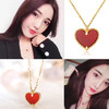 【怦然心动】六鑫珠宝 18K金•LOVE U 心形红玛瑙套链 商品缩略图2