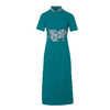 THX-020204238中国风气质立领复古收腰大码刺绣连衣裙 商品缩略图4