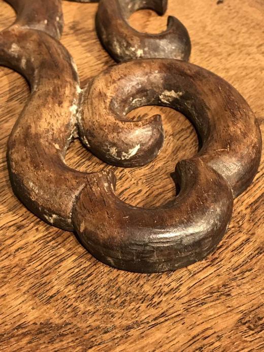 黄花梨镂雕老家具如意云花结， 顺丰包邮 商品图6