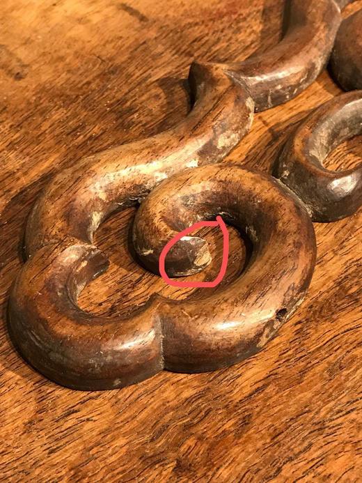 黄花梨镂雕老家具如意云花结， 顺丰包邮 商品图5