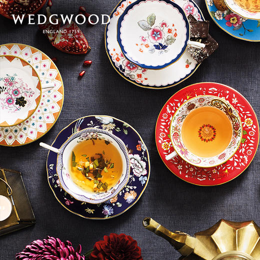 WEDGWOOD玮致活漫游美境杯碟组骨瓷咖啡杯欧式小奢华咖啡杯碟套装 商品图0