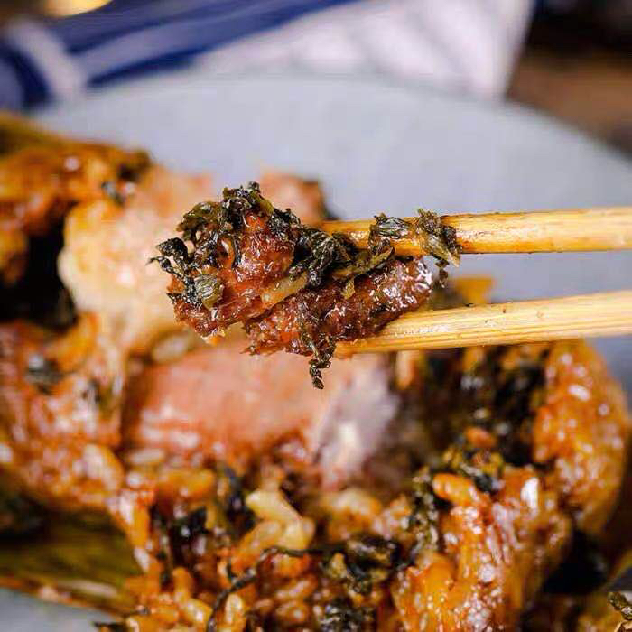 龙游梅干菜肉粽酸菜肉粽5只装软糯有嚼劲农家土猪肉去腻增鲜下单现做
