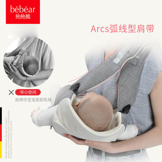 抱抱熊bebear多功能新生儿横抱腰凳背带GS01 商品图2