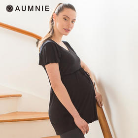 AUMNIE 孕妇V领百合抽绳长款上衣  / Maternity Drawstring Lily Top