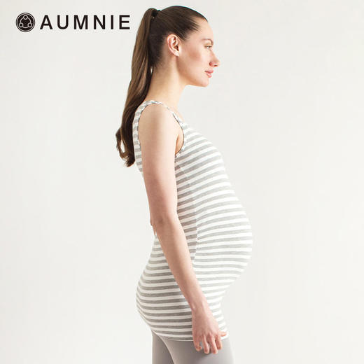 AUMNIE 孕妇圆领舒适弹力中长款背心 / Long Soft Stretch Maternity Tank 商品图3