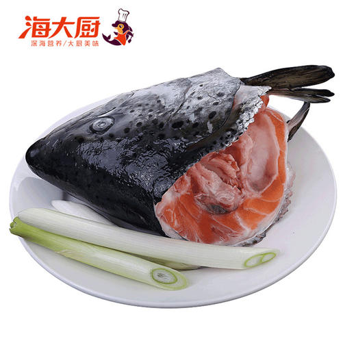 【海大厨】进口新鲜三文鱼边角料  冰鲜 （三文鱼头 三文鱼排  三文鱼鱼鳍 ） 商品图1