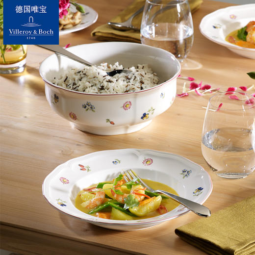 【VilleroyBoch 德国唯宝】进口碗盘欧式盘子菜盘家用个性清新红小花园（散瓷） 商品图1