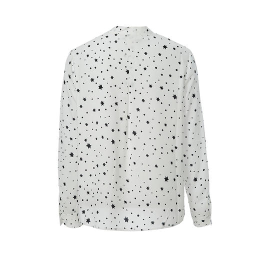 VIMAGE纬漫纪春夏季女装印花雪纺小上衣长袖T恤衫小衬衣V1309930 商品图1