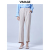VIMAGE纬漫纪夏款时尚简约通勤职业舒适垂感直筒长裤女裤V1305942 商品缩略图2