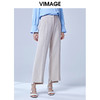 VIMAGE纬漫纪夏款时尚简约通勤职业舒适垂感直筒长裤女裤V1305942 商品缩略图4