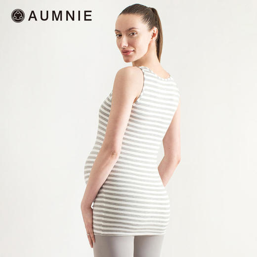 AUMNIE 孕妇圆领舒适弹力中长款背心 / Long Soft Stretch Maternity Tank 商品图2