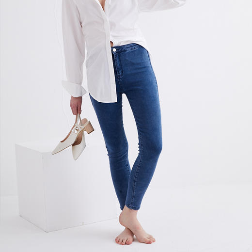 【无货】something needs无感修身牛仔裤