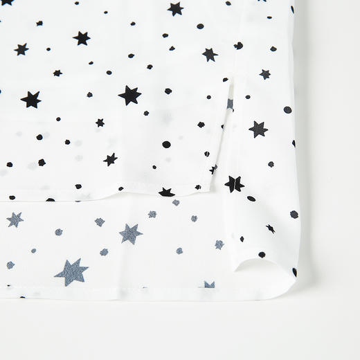 VIMAGE纬漫纪春夏季女装印花雪纺小上衣长袖T恤衫小衬衣V1309930 商品图3